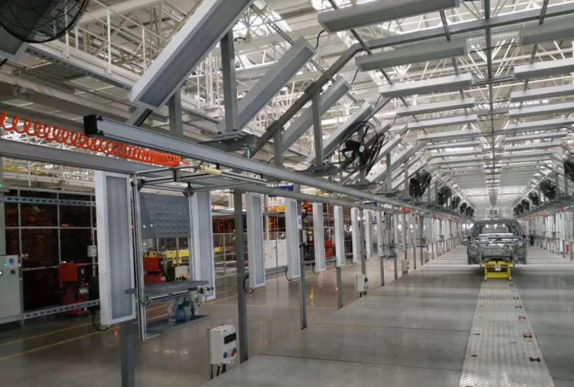 某大型汽車(chē)組裝車(chē)間kbk軌道系統(tǒng)實(shí)景案例